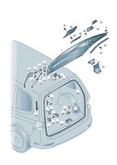 Rear Tailgate Liftgate Door Lock Latch Actuator 7P0827505M Compatible with VW TOUAREG (7P5, 7P6)