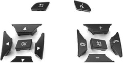 Black-Square Steering Wheel Switch Control Buttons 2185400162 2185400262 Compatible with MERCEDES BENZ C-CLASS W204 & E-CLASS W212 & CLS C218