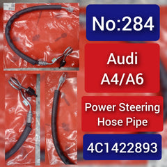 Power Steering Hose Pipe 4C1422893 8D1422893AL Compatible with AUDI A4 A6 Tag-H-284