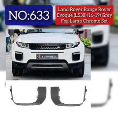 Grey Fog Lamp Chrome Compatible With Land Rover Range Rover Evoque (L538) (2016-2019) Tag No.633