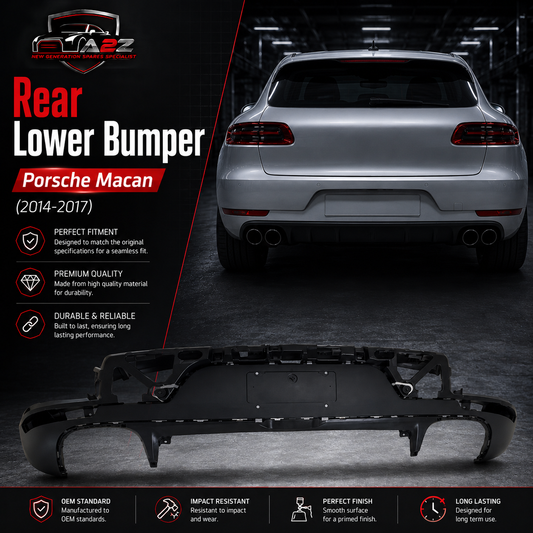 Rear Lower Bumper 95B807521AD Compatible With Porsche Macan (2014-2017) Tag No.232