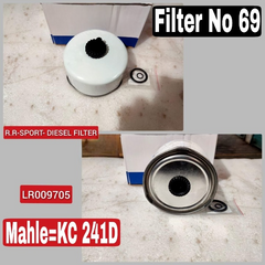 FUEL FILTER LR009705 WJI500020 Compatible With LAND ROVER DISCOVERY IV (L319) | LR4 & RANGE ROVER III (L322) & RANGE ROVER SPORT I (L320) Tag : 69