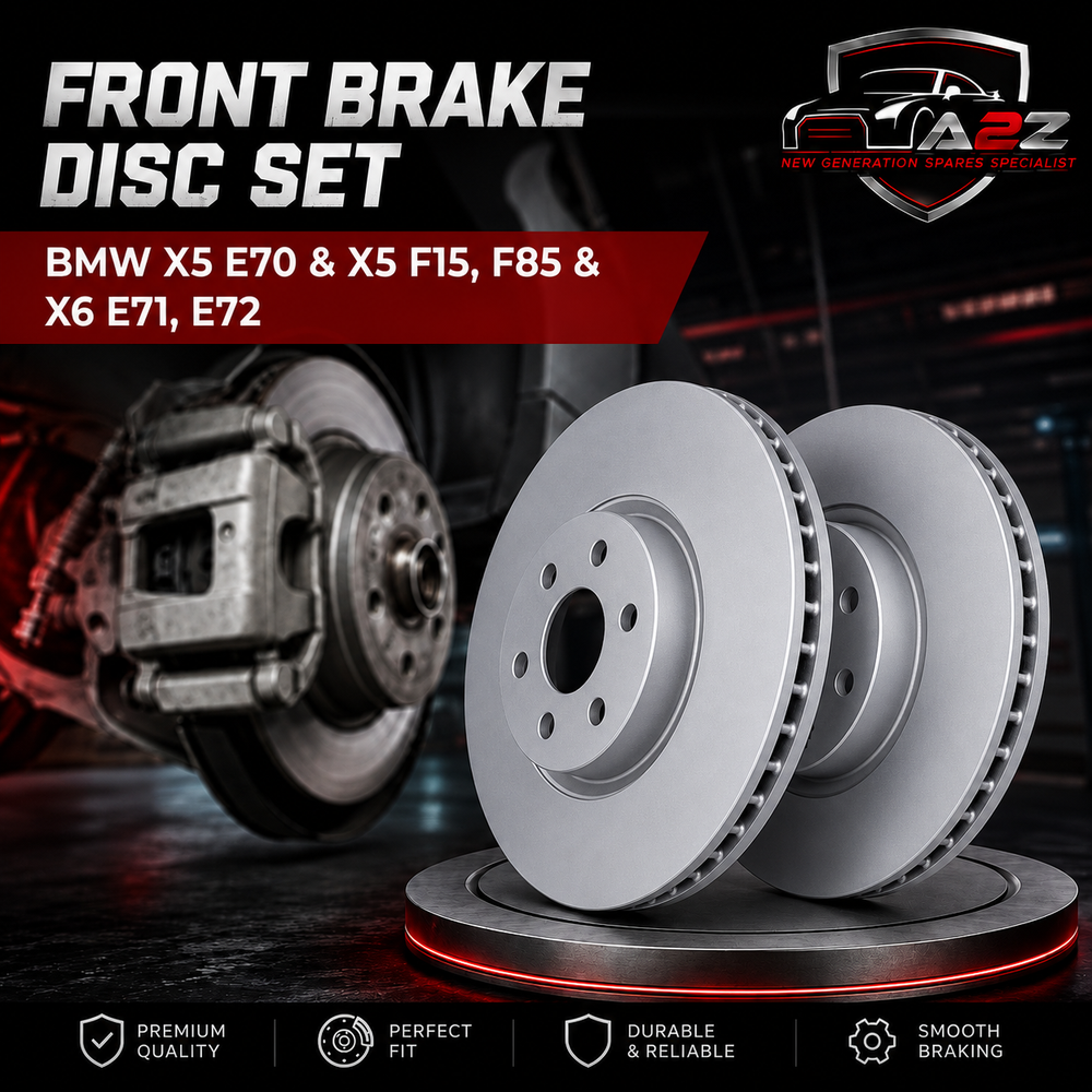 Front Brake Disc Set 34116793245 34116868939 Compatible With BMW X5 E70 & X5 F15, F85 & X6 E71, E72