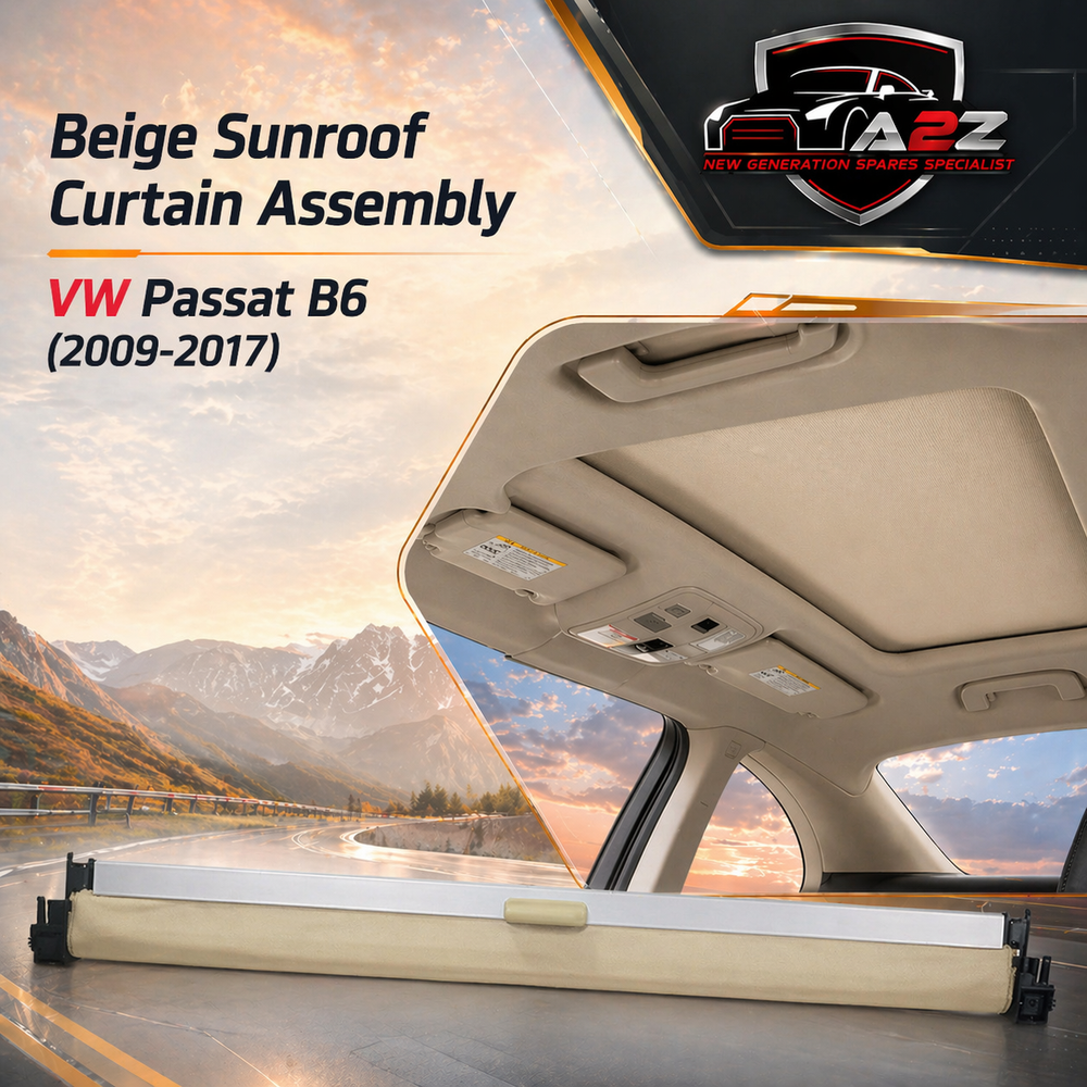 Beige Sunroof Curtain Assembly 3C8877307A 3C8877307CAL2 Compatible With VW Passat B6