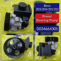 Power Steering Pump 0034664301 Compatible With Mercedes Benz C-Class (W203,W204), E-Class (W211,W212)