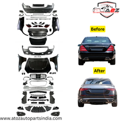 Complete Convertion Body Kit Compatible With Mercedes Benz S Class W221 (2006-2014) Upgrade Το Mercedes Benz S Class W223 2023+ Lci Maybach (Shipping Cost Not Included In Price)