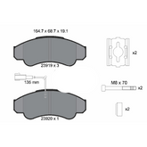 Rear Brake Pad 2391901 P23092N Compatible With MERCEDES BENZ C-CLASS W203