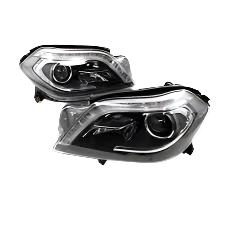 Complete Headlight Headlamp Assy Left A1668203459 & Right A1668203559 (Without Blaster) Compatible With MERCEDES-BENZ 166 GL (2012-2015) Tag No.117