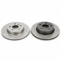 Rear Brake Disc Set C2C25339 C2D26352 C2D61075 Compatible With JAGUAR XF I (X250) & XJL (X351) (ALBRO)