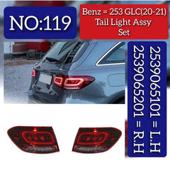 Tail Light Rear Lamp Compatible With MERCEDES BENZ GLC X253 (2020-2021) Tail Light Rear Lamp Left A2539065101 & Right A2539065201