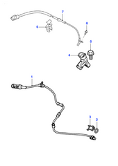 Front Left/Right ABS Wheel Speed Sensor C2D47189 C2D3410 Compatible With JAGUAR XF I X250 & XJ X351