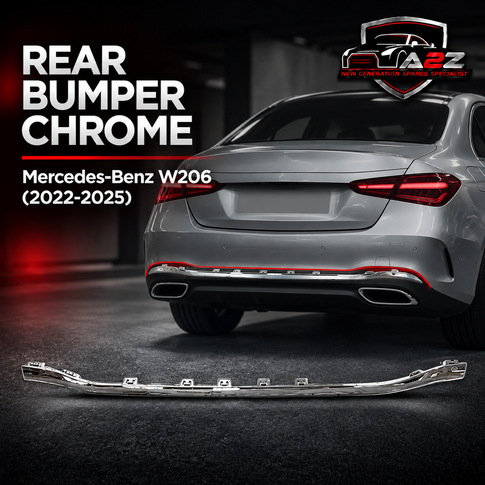 Rear Bumper Chrome 2068856203 Compatible With Mercedes-Benz C-CLASS W206 (2022-2025) Tag No.272