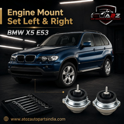 Engine Mount Set Left 22116770793 22116750727 22116758428 & Right 22116770794 Compatible With BMW X5 E53