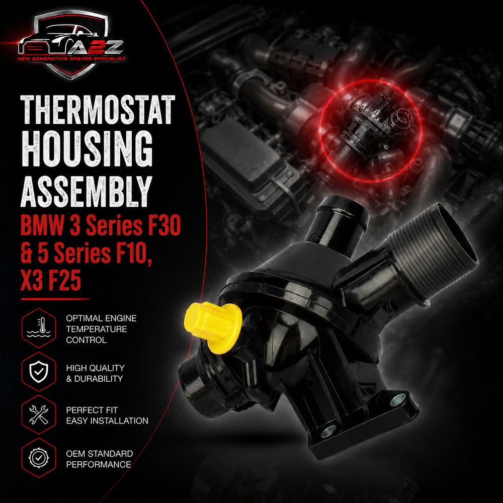 Thermostat Housing Assembly 11538635689 11537633477 Compatible With BMW 3 Series F30 & 5 Series F10, X3 F25 Tag-E-84