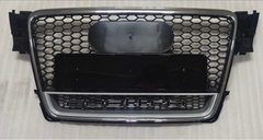 RS4 Quattro Silver Honeycomb Show Grill Compatible With Audi A4 B8(2009-12) Tag No.4