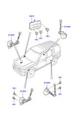Rear Air Suspension Height Sensor LR023648 LR014065 Compatible With LAND ROVER RANGE ROVER SPORT I L320