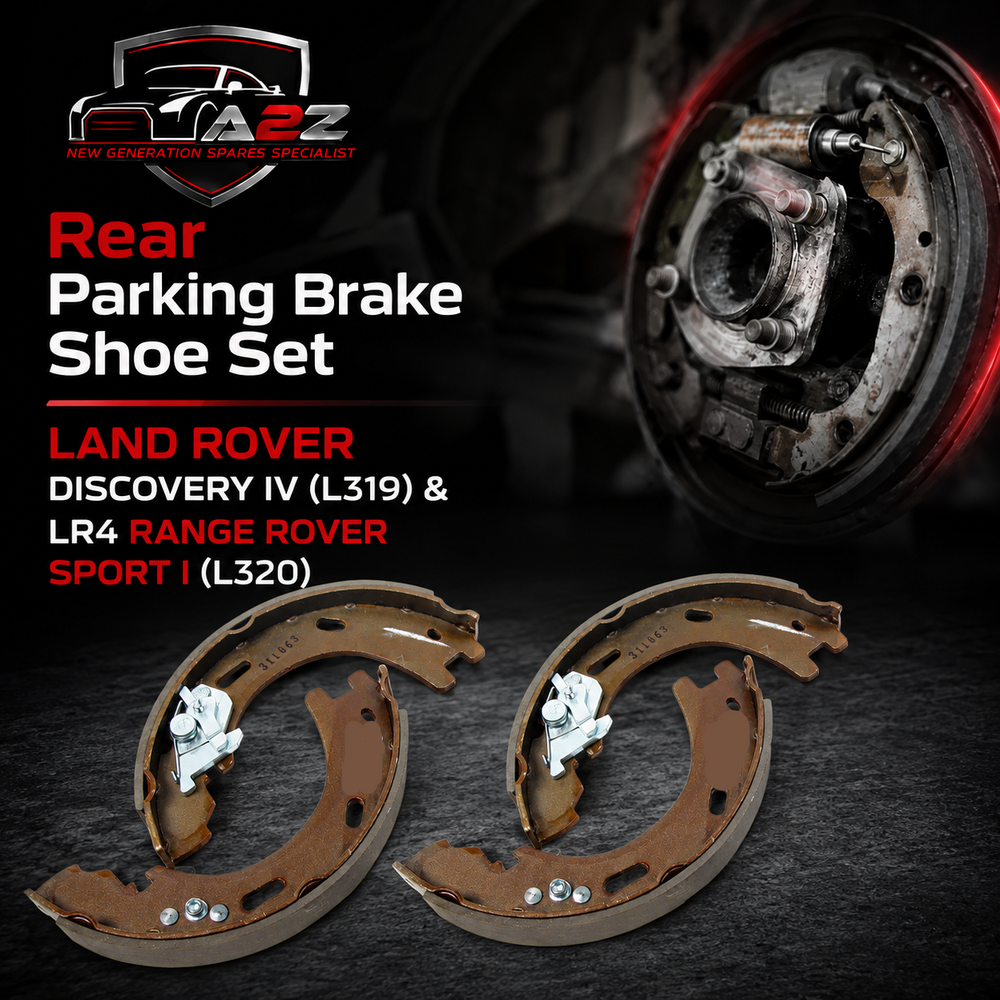 Rear Parking Brake Shoe Set LR031947 Compatible With LAND ROVER DISCOVERY IV (L319) & | LR4 RANGE ROVER SPORT I (L320)