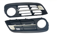 Fog Lamp Cover Set (With Chrome) Left 51117342389 & Right 51117342390 Compatible With BMW F10 (2011-14) Tag No.404