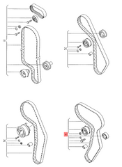 Timing Belt Kit CT1044K1 038198119E Compatible With SKODA OCTAVIA I (1U2) OCTAVIA I Combi (1U5) (CONTINENTAL)