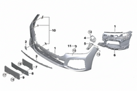 Front Bumper 51118745834 Compatible With BMW G12 (2019-22)