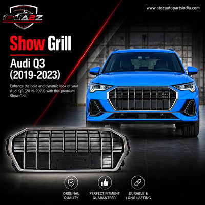 Show Grill Compatible With Audi Q3(2019-23) Original Black