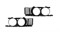 Headight Grills Left 51131944137 & Right 51131944138 Compatible With BMW 5 Series E34 (1995-98)