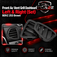 Front Ac Vent Grill Dashboard Left & Right (Set) 25368038028 Compatible With BENZ 253 Brown