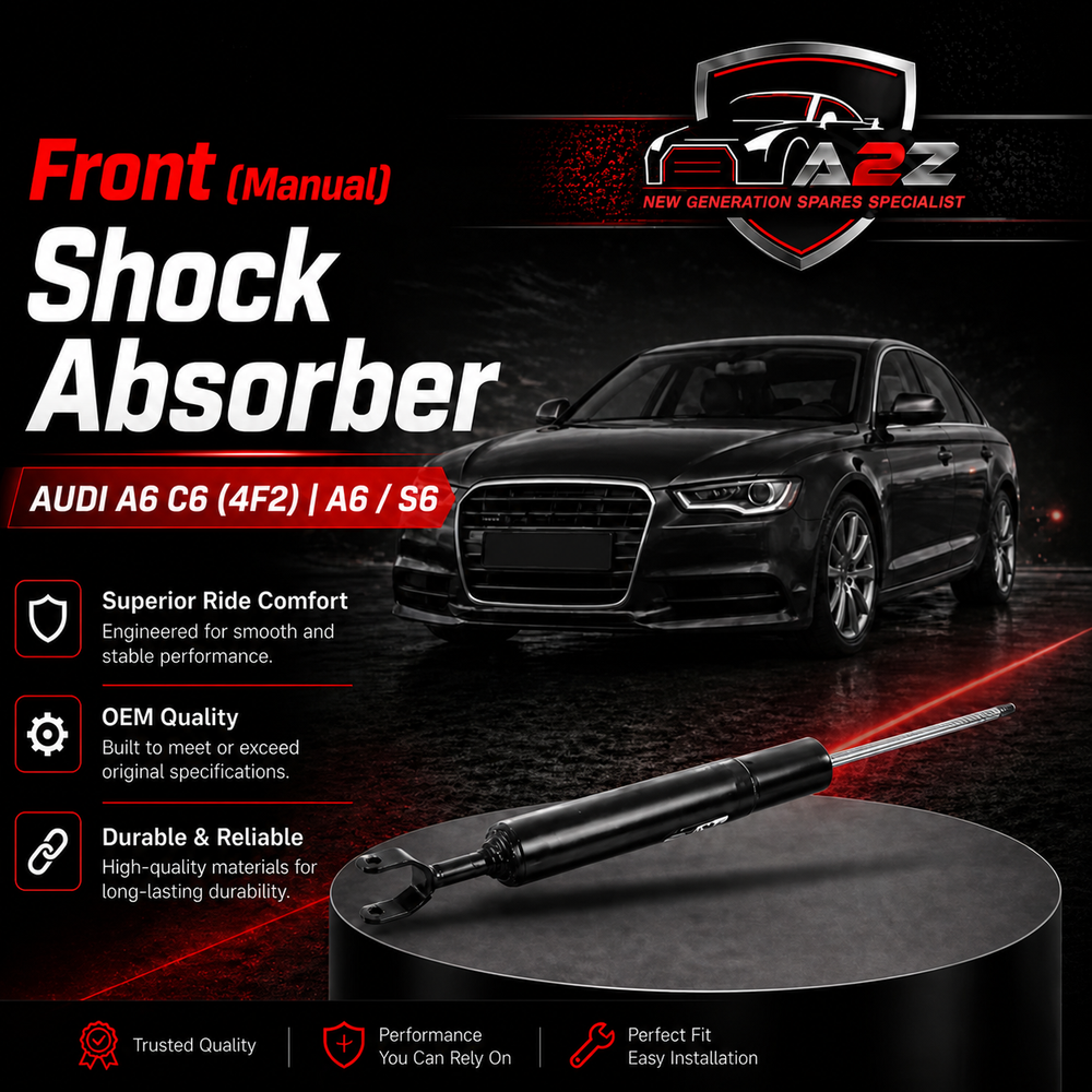 Front (Left & Right Same) Shock Absorber 4F0413031AR Compatible With AUDI A6 C6 (4F2) | A6 / S6 (1 Set)