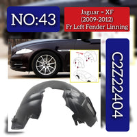 Front Left Fender Liner C2Z22404 C2Z14258 Compatible With Jaguar XF (2009-2012) Tag No.43