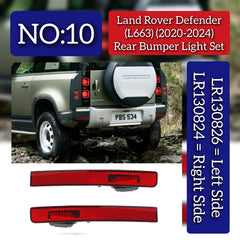 Rear Bumper Light Left LR130826 & Right LR130824 Compatible With Land Rover Defender (L663) (2020-2024) Tag No.10