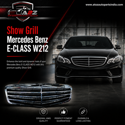 Show Grill Compatible With Mercedes Benz E-CLASS 3 Lines W212 T-1 2128800583 , & 2128801083 Tag 11