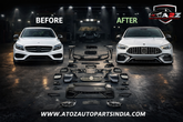 A To Z Compatible With Mercedes Benz C Class W205 (2015-2022) To W206 C63 2023 Amg Upgrade Facelift Conversion Body Kit Bumper Hood Headlight Taillight CC-6431 (Shipping Cost Not Included In Price)