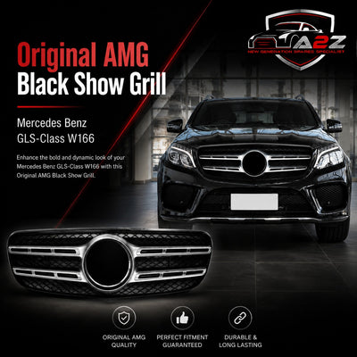 Original AMG Black Show Grill Compatible With Mercedes Benz GLS-Class W166 Teg 234