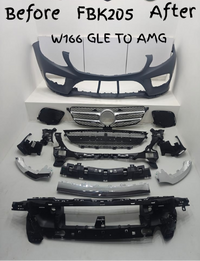 Front Bumper Kit Compatible With Mercedes Benz W166 GLE Upgrade To Mercedes Benz AMG (2016-2019) Tag No.FBK.205 (Shipping Cost Not Included In Price)