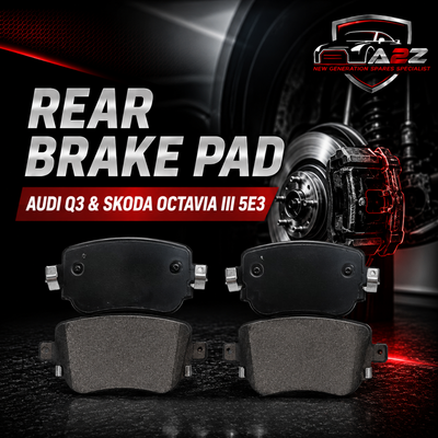 Rear Brake Pad 5Q0698451B 2511001 Compatible With AUDI Q3 & SKODA OCTAVIA III 5E3