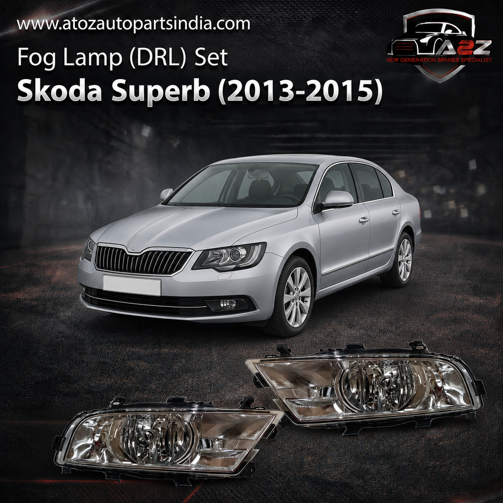 Fog Lamp (DRL) Set Left 3T0941701C 3TD941699A & Right 3T0941702C 3TD941700A Compatible With Skoda Superb (2013-2015) Tag No.178