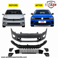 Front Bumper Body Kit Compatible With Vw Volkswagen Polo 2010-2024 Upgrade To R400 R Line Style (Shipping Cost Not Included In Price)