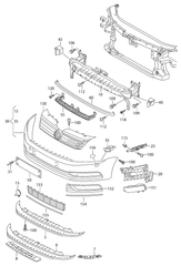 Front Bumper Bracket Left 3AD807183 Right 3AD807184 Compatible With Volkswagen For Passat B7 Tag No.301