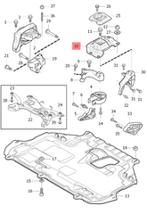 Engine Mount 31316498 Compatible With VOLVO V40 Hatchback (525)