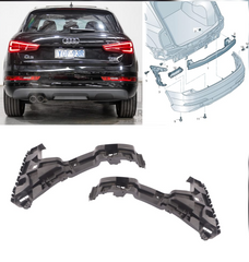 Rear Bumper Bracket Left 8U0807453B & Right 8U0807454B Compatible With Audi Q3 8U (2016-2018) Tag No.144