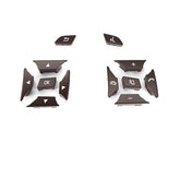 Brown-Square Steering Wheel Switch Control Buttons 2185400162 2185400262 Compatible with MERCEDES BENZ C-CLASS W204 & E-CLASS W212 & CLS C218