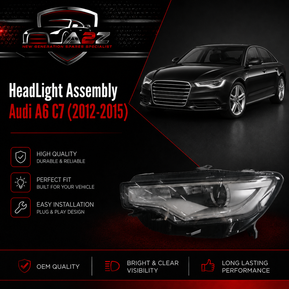 Complete Headlight Assy Set Left L4GD941005A Right L4GD941006A Compatible With Audi A6 C7 (2012-2015) Tag No.156