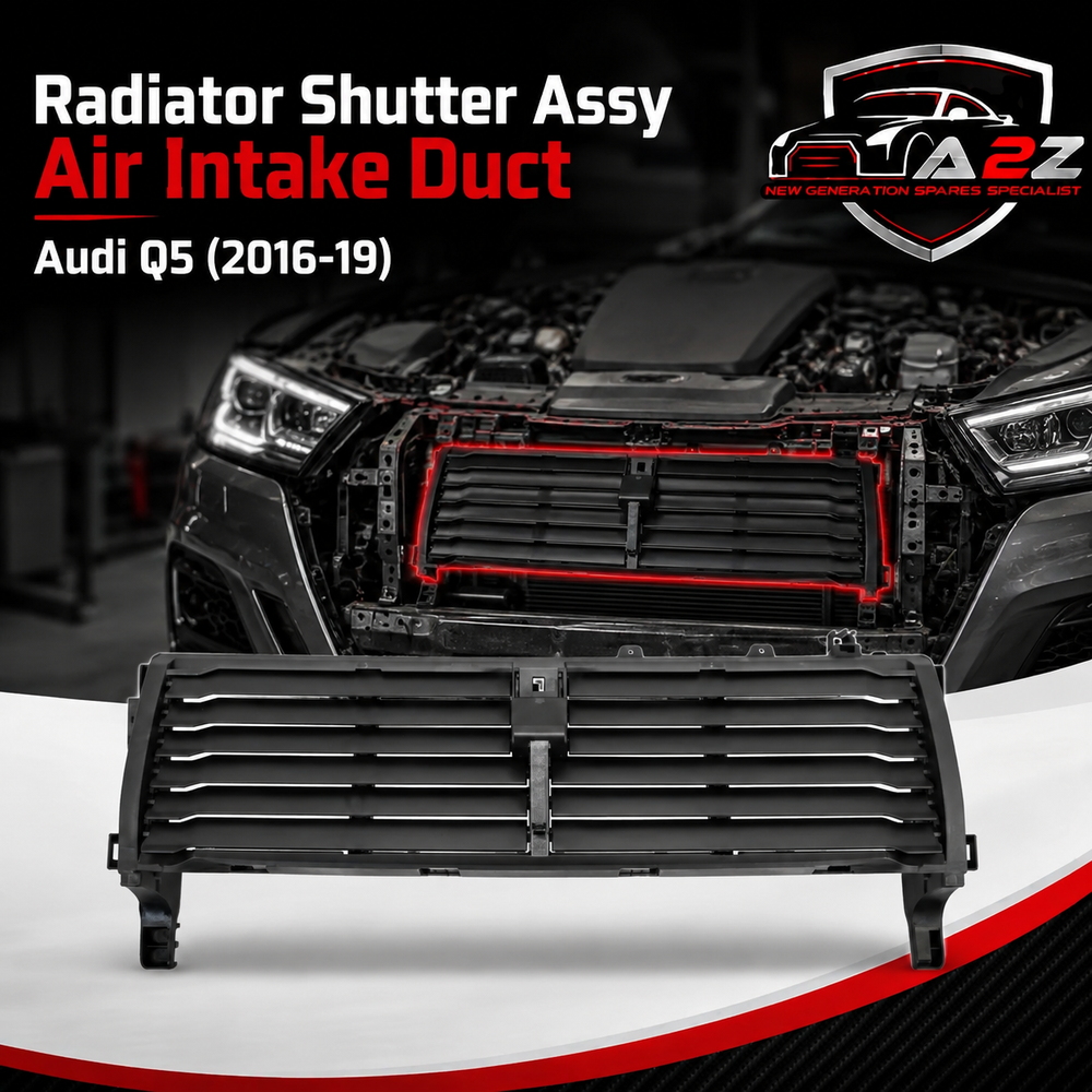 Radiator Shutter Assy Air Intake Duct 80A121223 Compatible With Audi Q5 (2016-19)