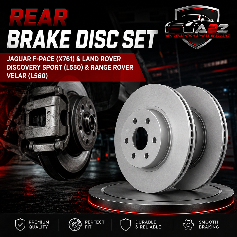 Rear Brake Disc Set LR090699 T4A2061 Compatible With JAGUAR F-PACE (X761) & LAND ROVER DISCOVERY SPORT (L550) & RANGE ROVER VELAR (L560)