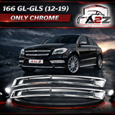 Fog Lamp Chrome Left 1668851774 & Right 1668851887 Compatible With MERCEDES-BENZ GL-GLS W166 2012-2019 tag 222