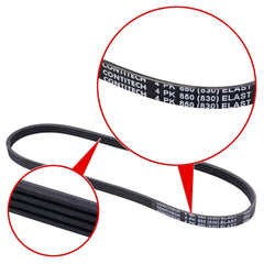 Elast Multi Rib Belt 4PK850 ELAST 11287631826 Compatible With BMW 5 (E60), 7 (E65, E66, E67) (CONTINENTAL)