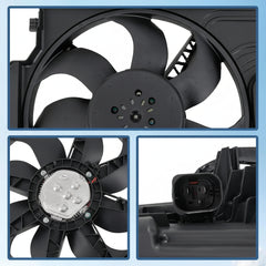 Engine Radiator Cooling Fan Assembly 17427617609 Compatible With BMW X1 (F48) & MINI (F55) | MINI / COOPER & MINI (F56) | MINI / COOPER