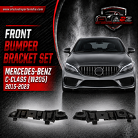 Front Bumper Bracket Left A2058850821 & Right A2058850921 Compatible With MERCEDES-BENZ C-CLASS (W205) 2015-2023 Tag No.781
