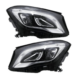 Complete Headlight Assembly Left A1569067500 & Right A1569067600 Compatible With Mercedes Benz GLA-Class (W156) (2017-2020) Tag No.104
