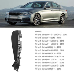 Front Seat Side Bracket Track Panel Black 52107317459 & 52107317458 Compatible With BMW 5/7/X5/X6 Series F10 F07 G30 G32 F01 F02 G11 G12 F15 F16 F85 F90